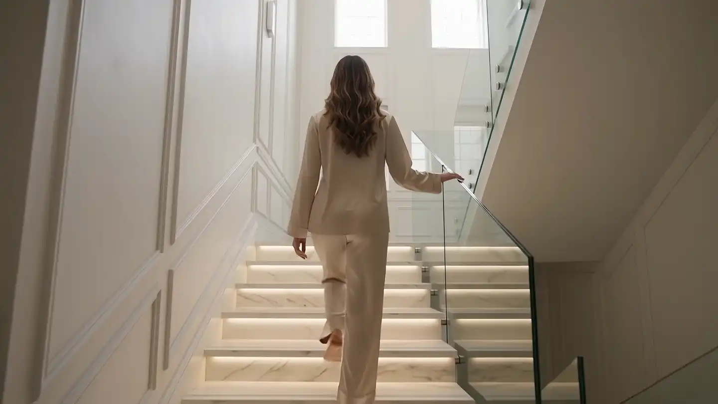 Villa at Saadiyat Island — Marble, glass and light